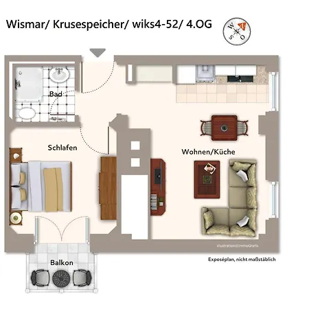 Appartement Krusespeicher Krusespeicher 4-52 *